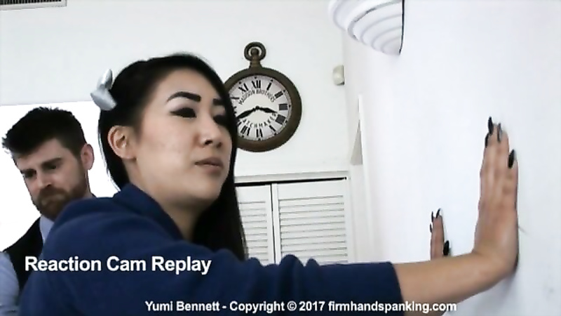 Yumi spanked in her Private School